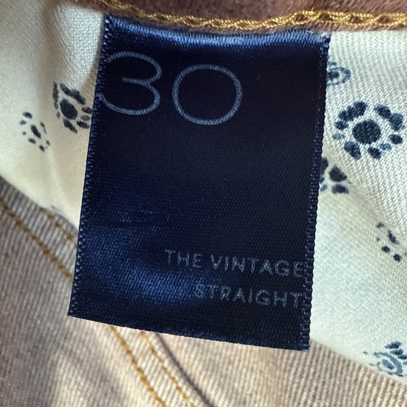 Pilcro Jeans Womens 30 Coral Vintage Straight High Rise Raw Hem Distressed - Picture 3 of 12